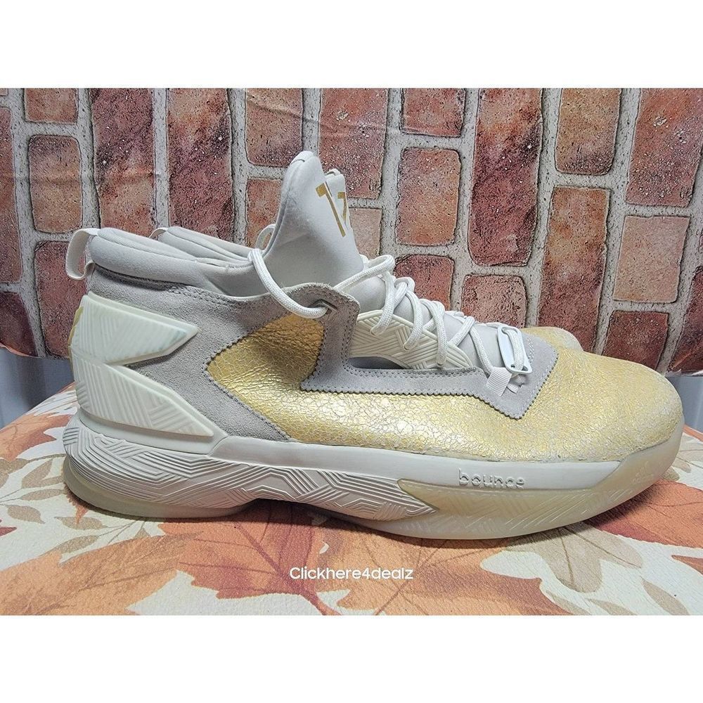 Adidas D Lillard 2 Black History Jesse Owens Gold Men's Basketball Shoes Size 15